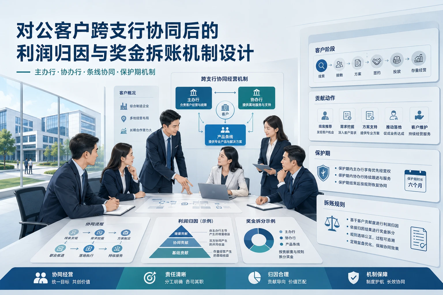 对公客户跨支行协同后的利润归因与奖金拆账机制设计