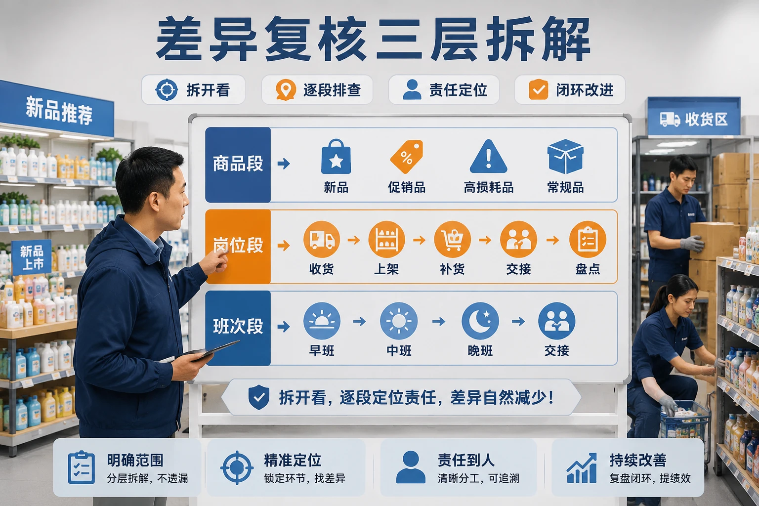 新品上架期门店盘点差异与奖金回吐联动机制