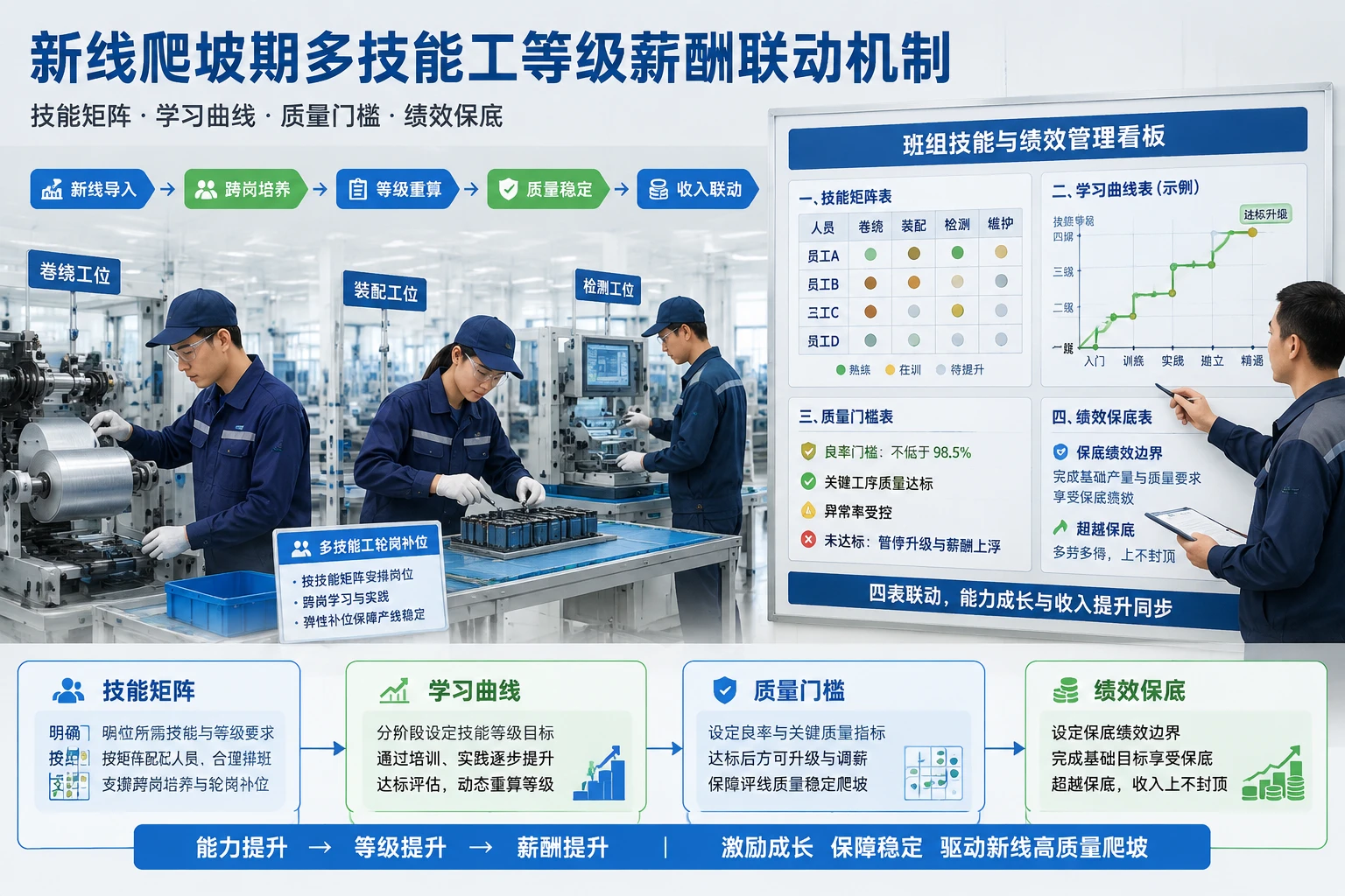 2026年新线爬坡期多技能工等级薪酬联动机制设计
