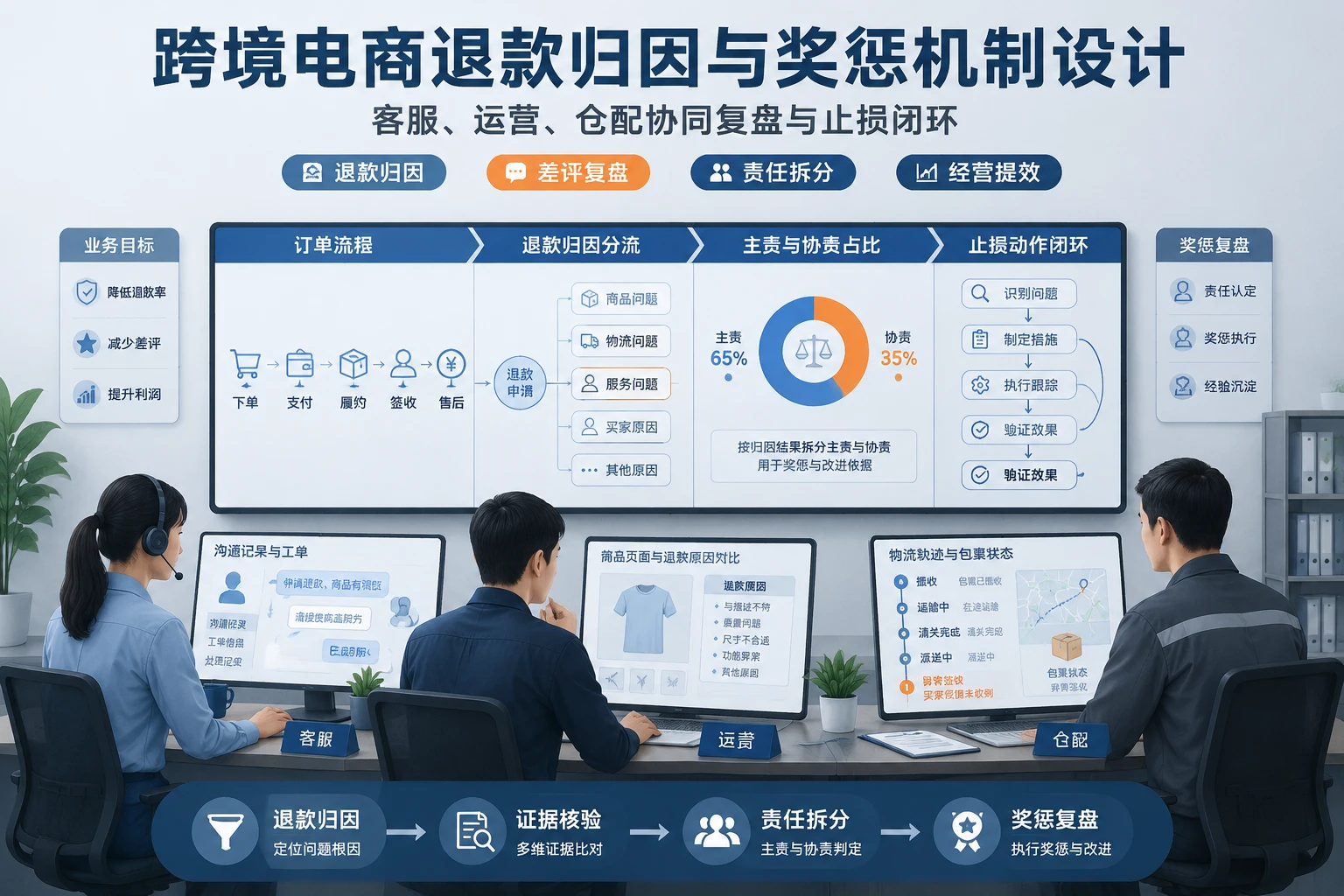 跨境电商退款归因与客服运营仓配奖惩机制设计（2026年版）