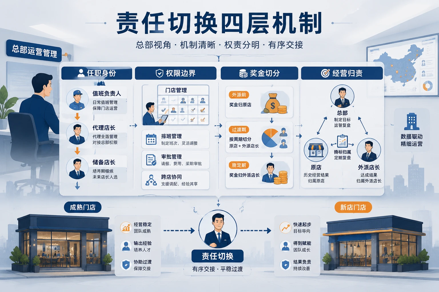 连锁餐饮店长外派开店后的代理负责人与责任切换机制（2026年版）