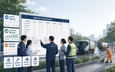 环卫路段班组月度评分表模板：出勤完整率、机械化作业覆盖与投诉处置联评（2026年版）