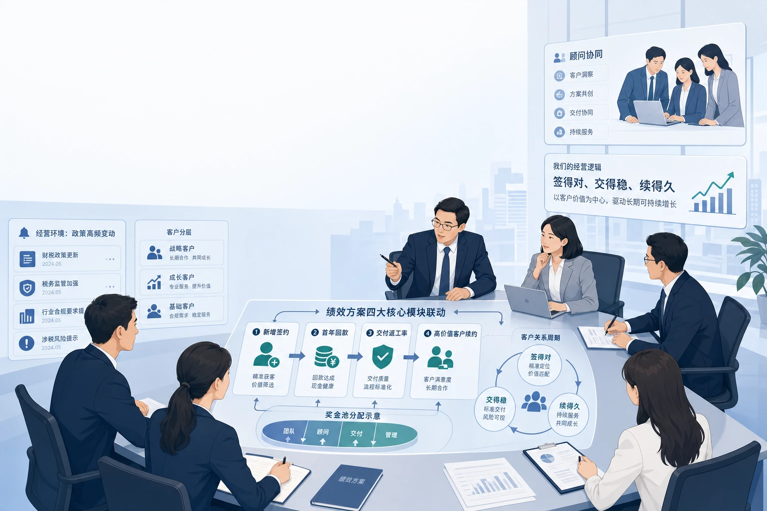 政策高频变动下顾问团队奖金池拆分与续费联动设计（2026年版）
