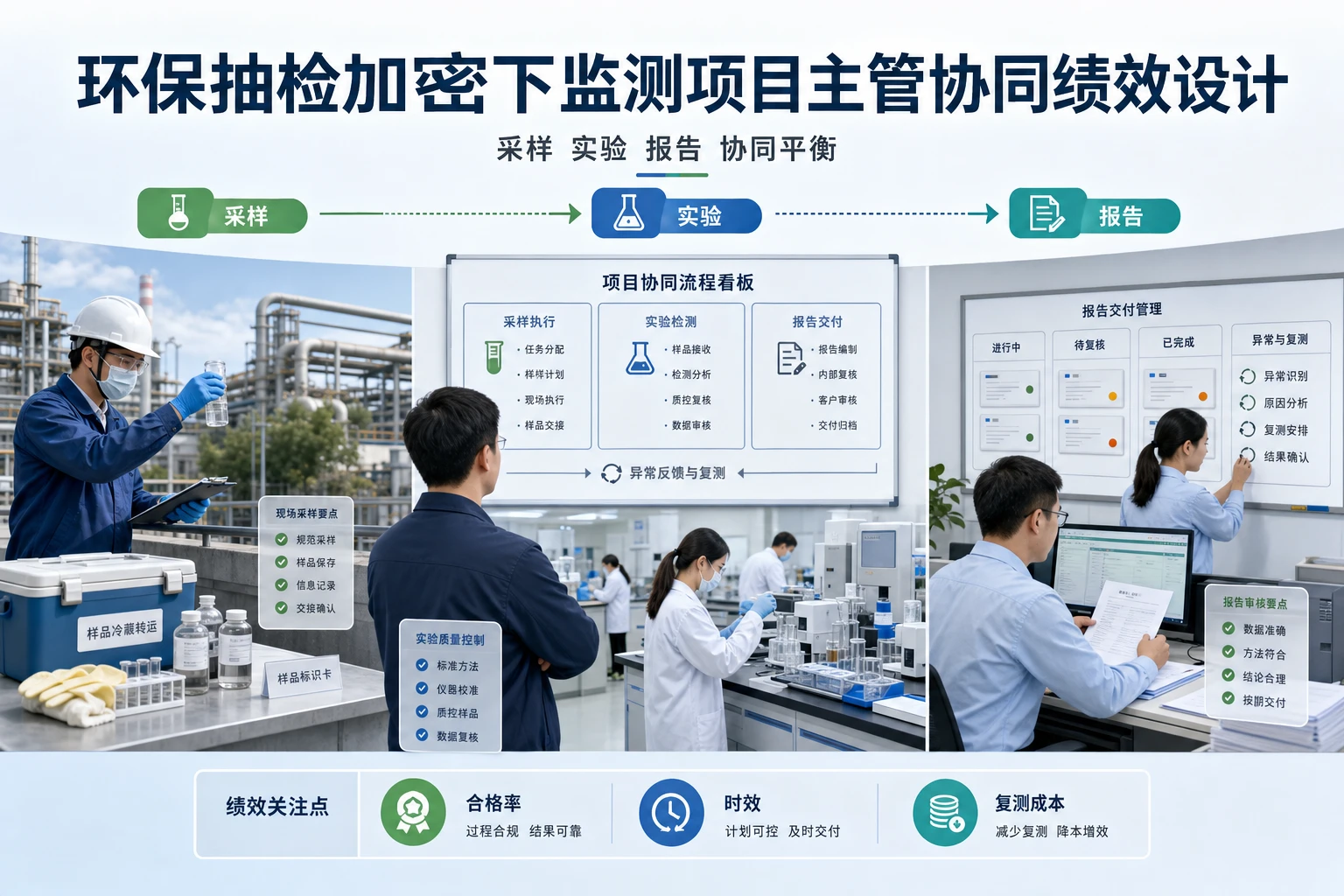 环保抽检加密下监测项目主管协同绩效设计