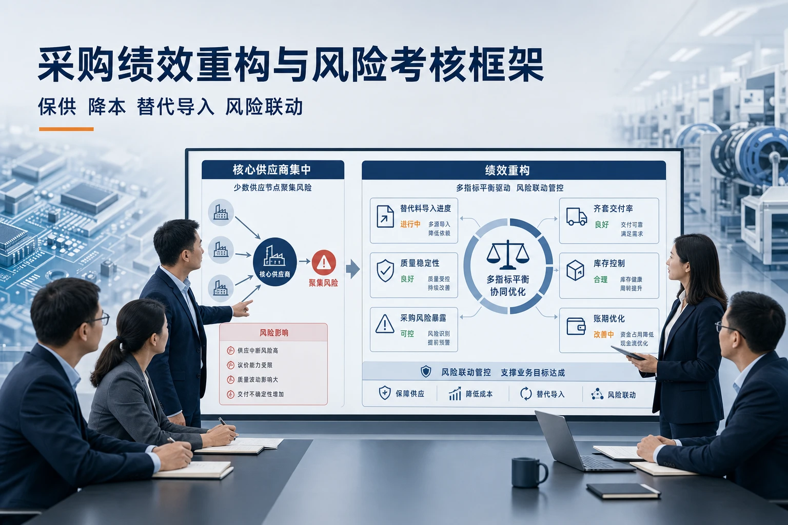 核心供应商集中上升下采购绩效重构与风险考核框架