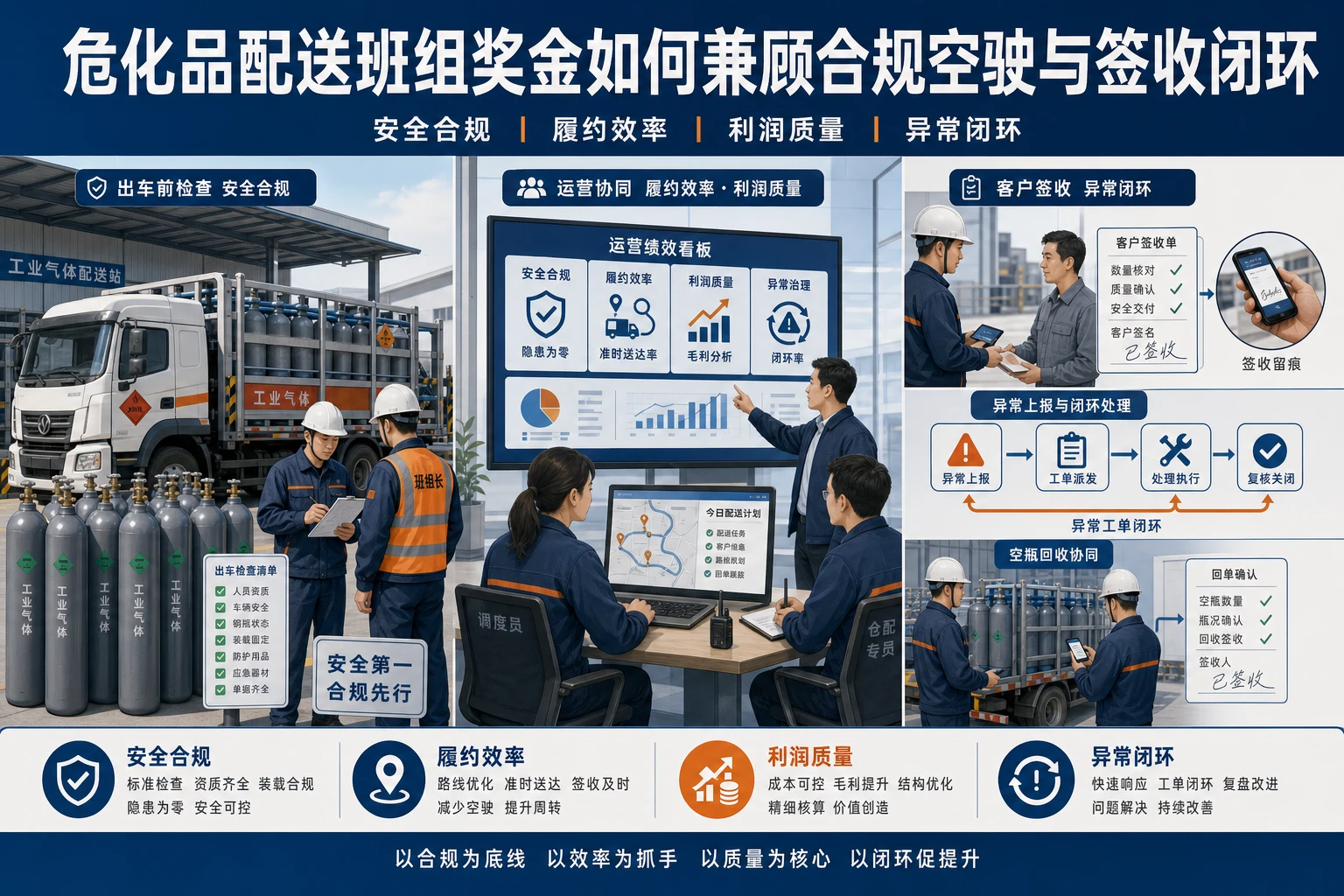危化品配送班组奖金如何兼顾合规空驶与签收闭环（2026年版）