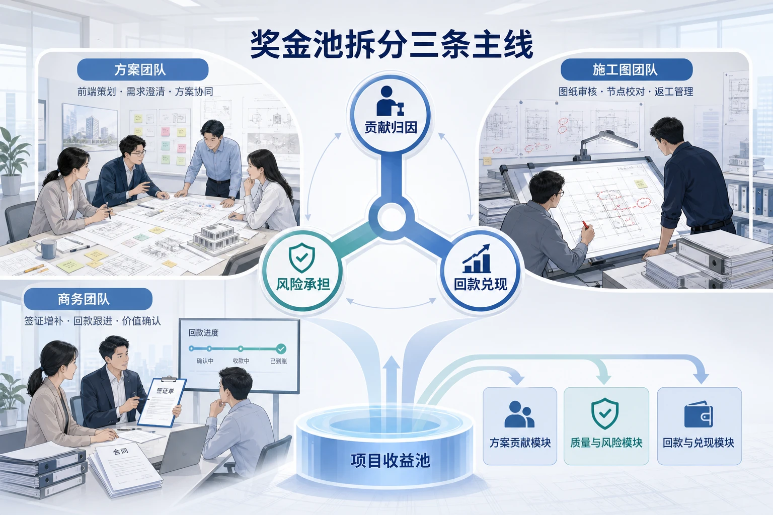 设计院需求频繁变更下交付回款绩效重构框架