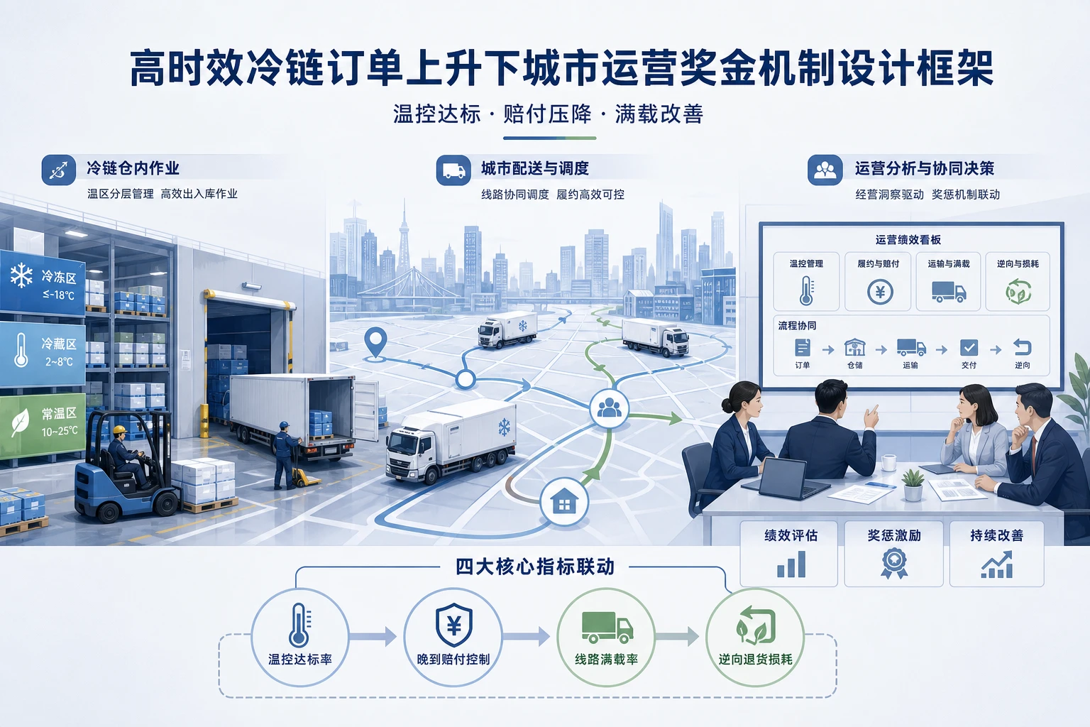 高时效冷链订单上升下城市运营奖金机制设计框架