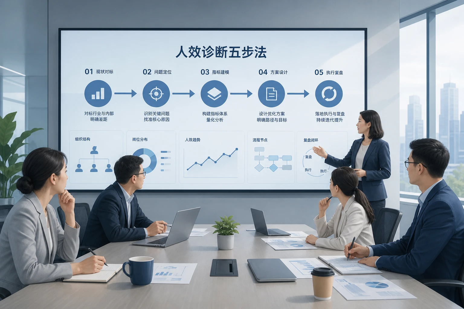 企业人效诊断五步法：现状对标、指标建模与降本增效执行路径