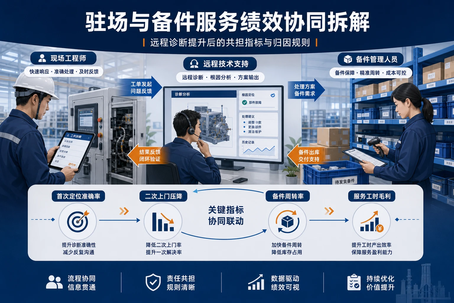 2026年远程诊断占比提升后驻场与备件服务绩效协同拆解