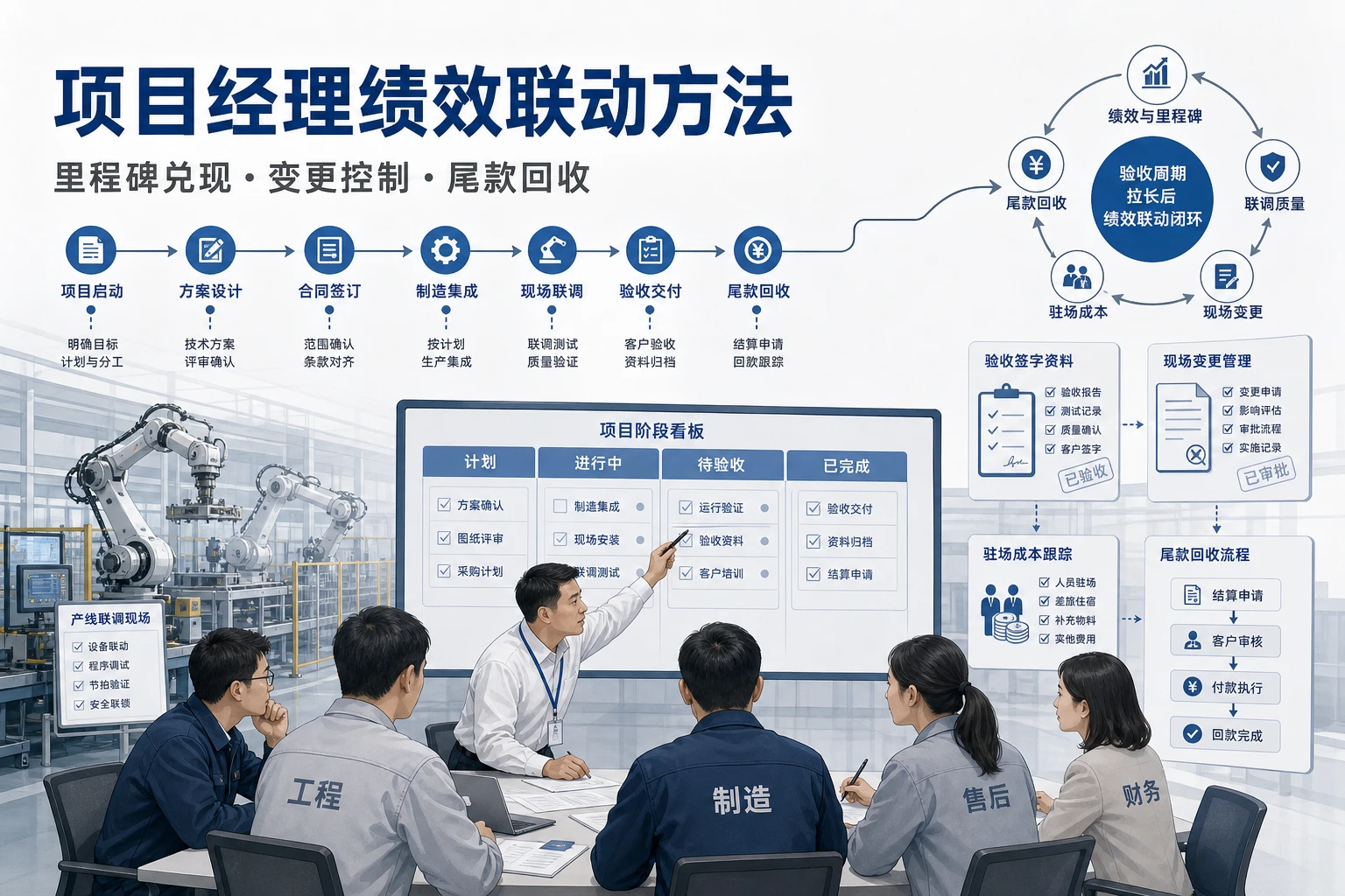 2026年非标自动化验收拉长后的项目经理绩效联动方法