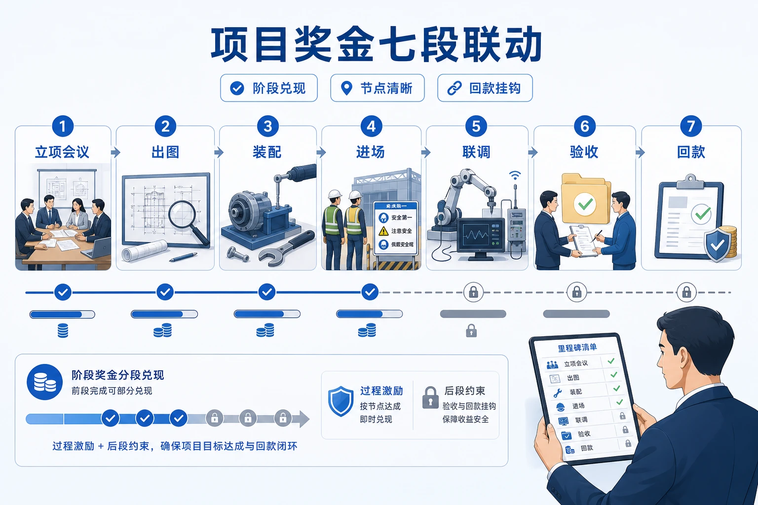 2026年非标自动化验收拉长后的项目经理绩效联动方法