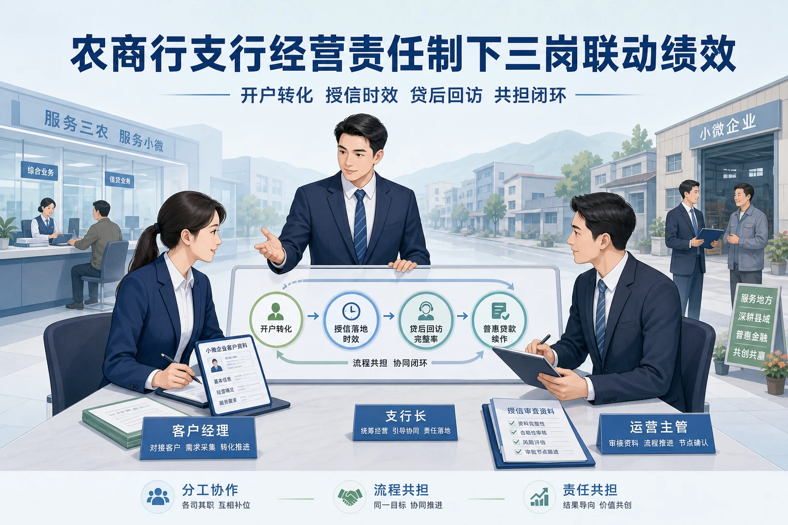 农商行支行经营责任制下三岗联动绩效落地路径（2026年版）