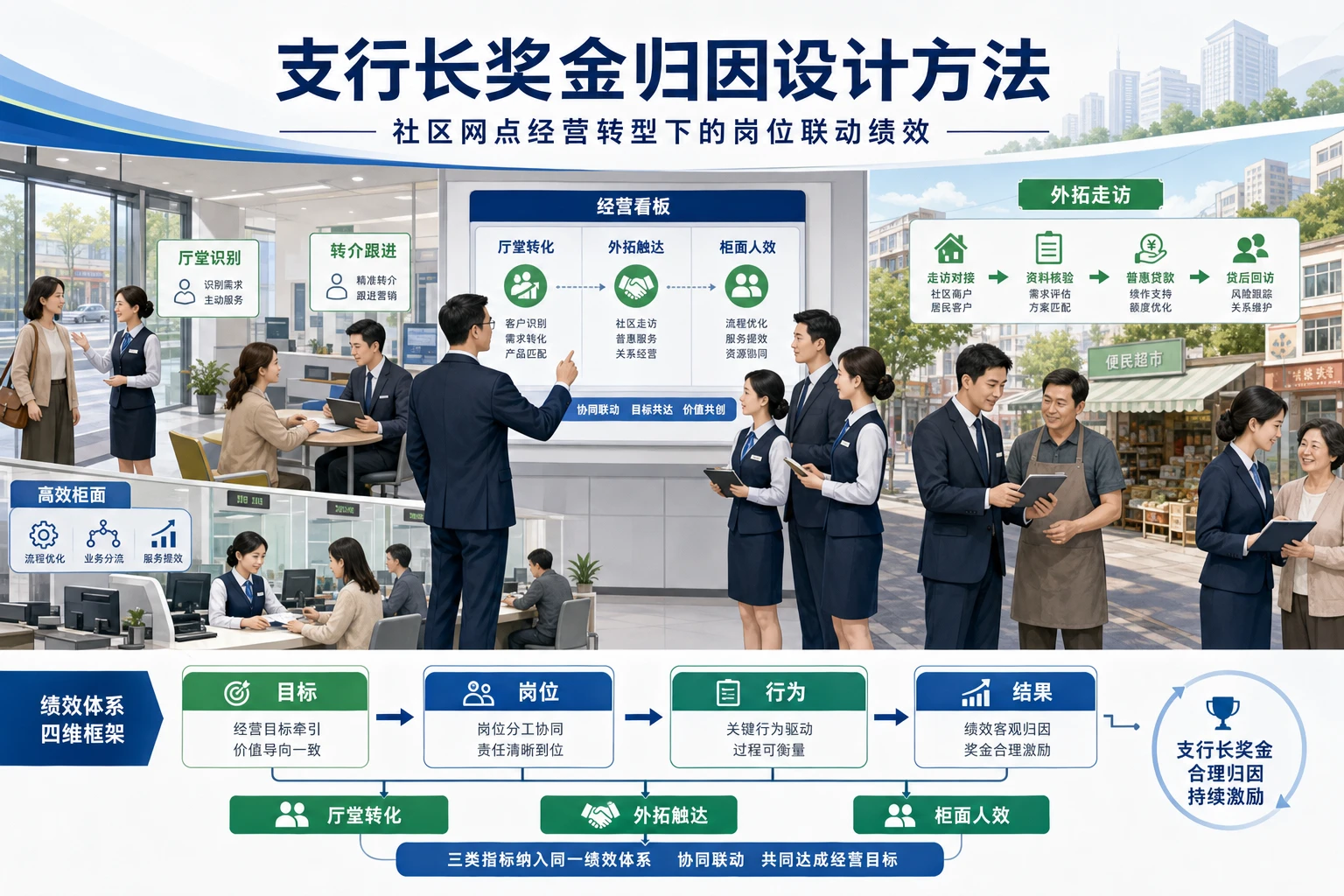 2026年社区网点经营转型下支行长奖金归因设计方法