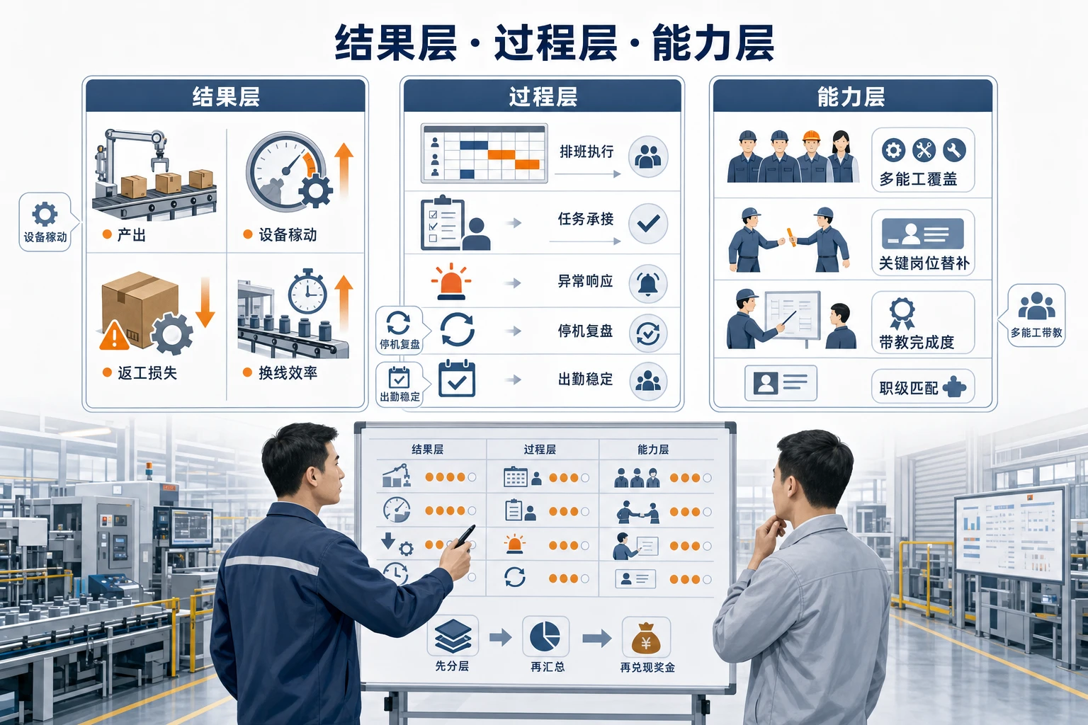 2026年混线生产下班组长绩效归因与多能工职级框架