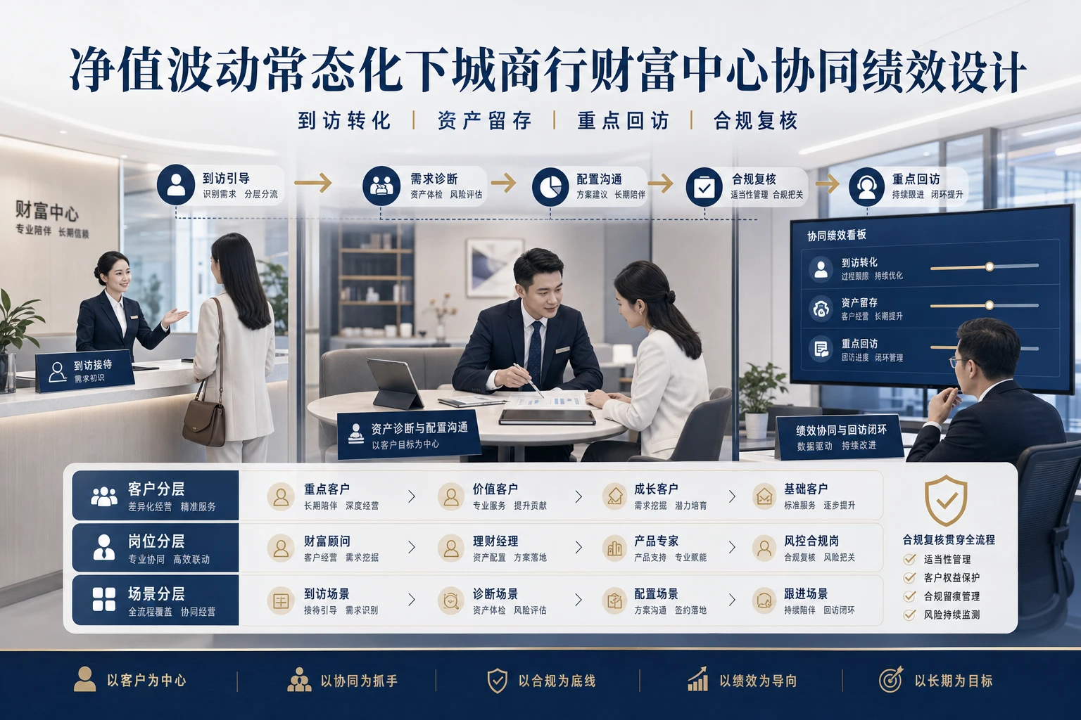 净值波动常态化下城商行财富中心协同绩效设计