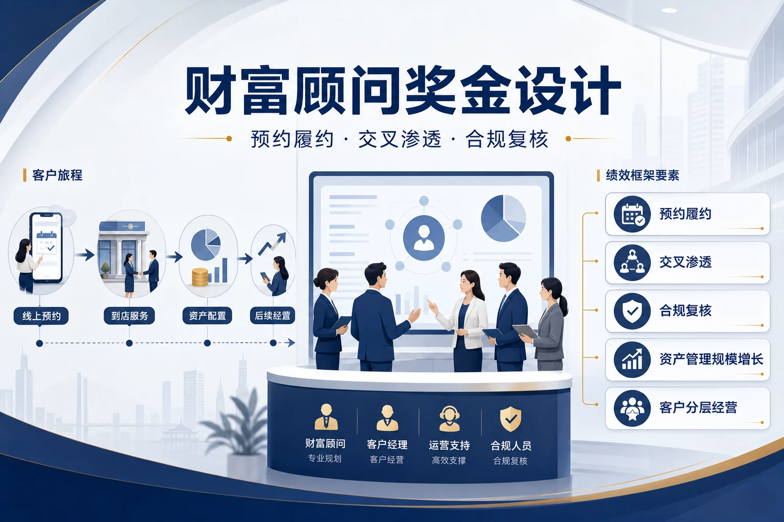 城商行财富顾问奖金设计：预约履约、交叉渗透与合规复核