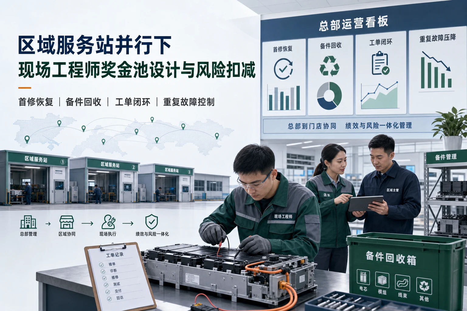 2026年区域服务站并行下现场工程师奖金池设计与风险扣减