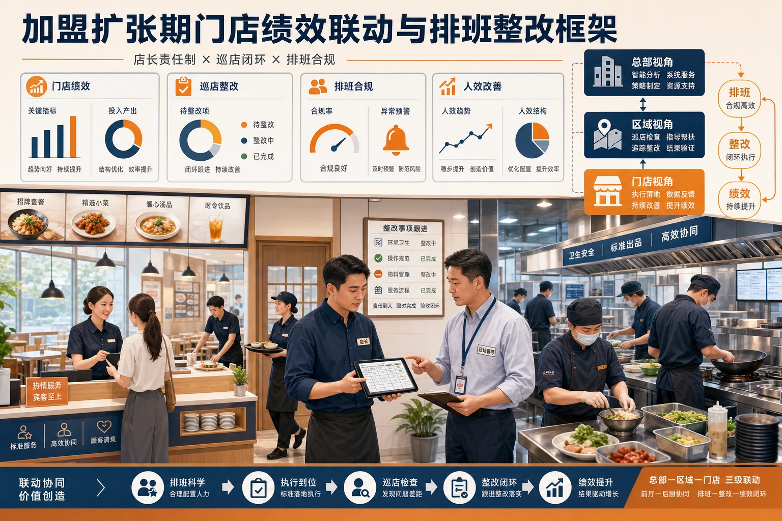 加盟扩张期连锁餐饮门店绩效联动与排班整改框架（2026年版）