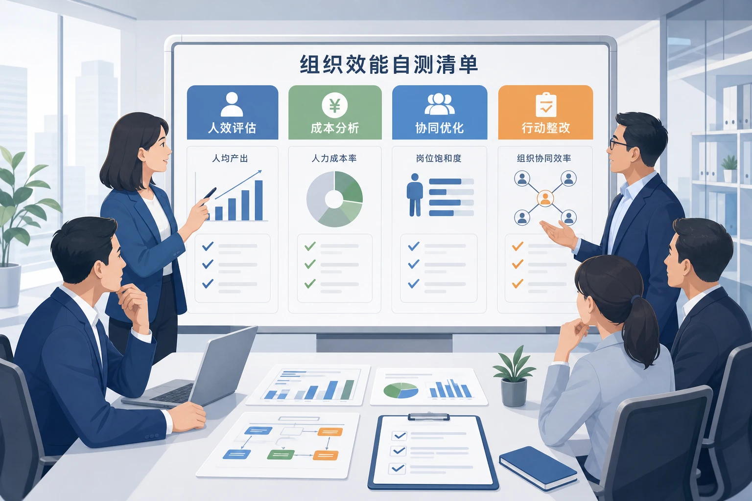 人力ROI效率自测清单模板：企业快速判断人效比与降本增效路径