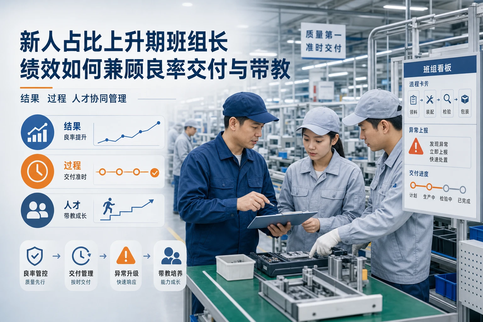 新人占比上升期班组长绩效如何兼顾良率交付与带教