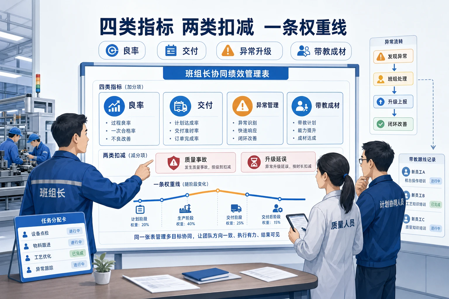 新人占比上升期班组长绩效如何兼顾良率交付与带教