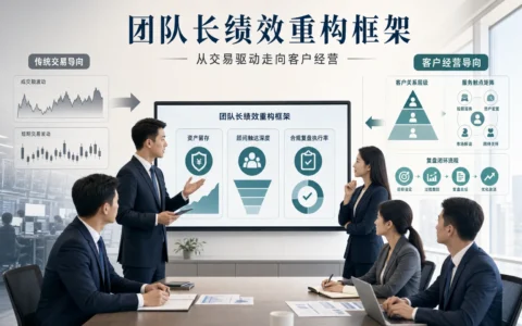 券商营业部客户经营转型下，团队长绩效与网点负责人考核如何重构（2026年版）