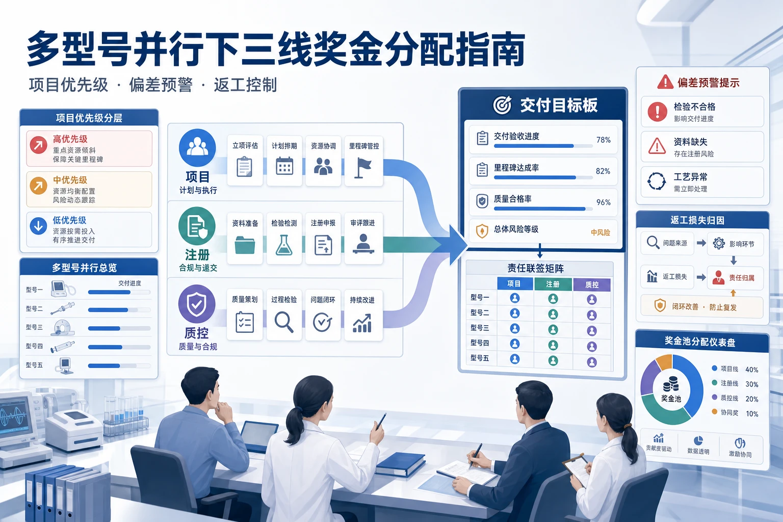 2026年多型号并行下医疗器械注册质控三线奖金分配指南