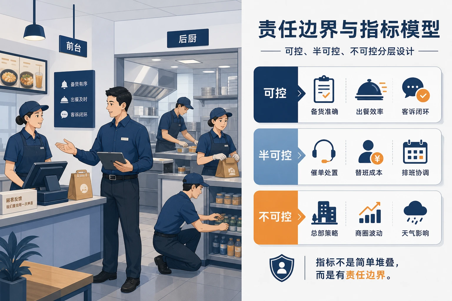 连锁餐饮值班经理时段经营责任制考核框架