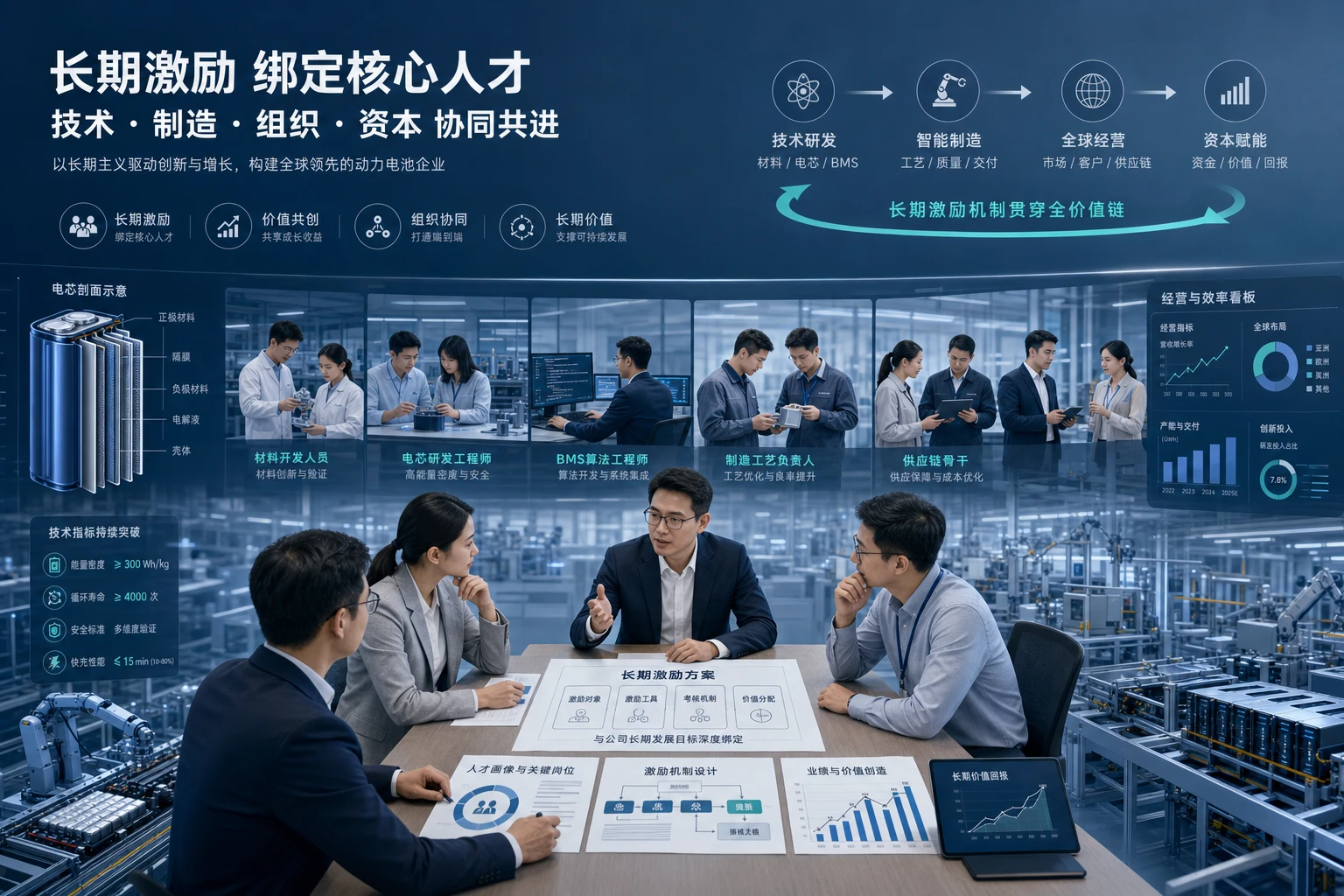 2026年动力电池核心人才长期激励策略与股权方案框架
