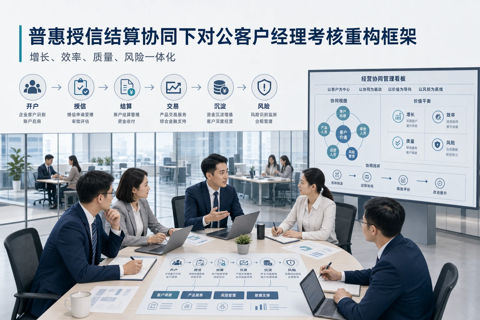 普惠授信结算协同下对公客户经理考核重构框架