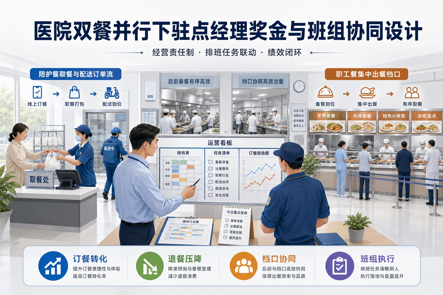 医院双餐并行下驻点经理奖金与班组协同设计（2026年版）