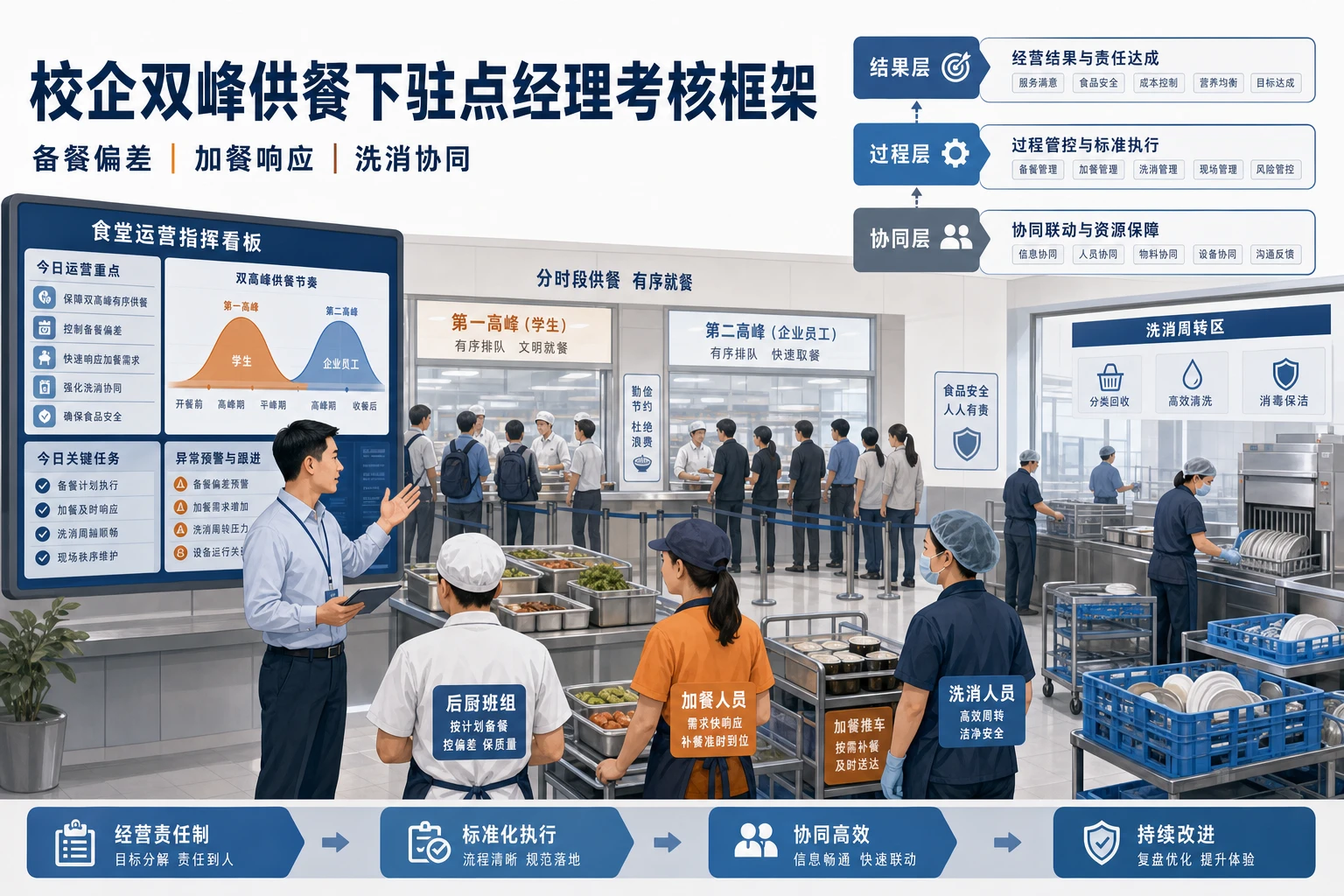 2026年校企双峰供餐下驻点经理经营责任制考核框架
