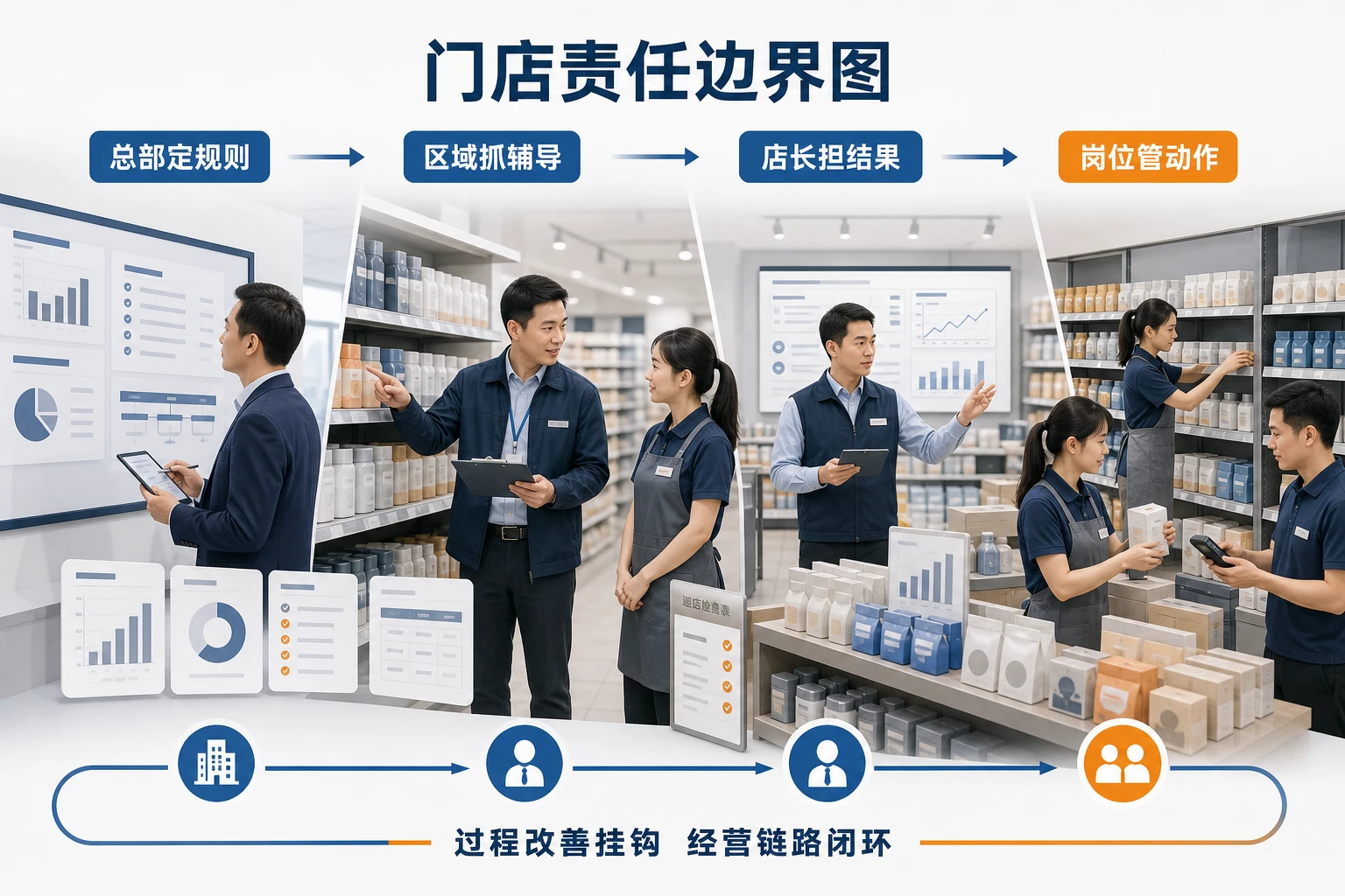 自有品牌扩张下连锁门店分层责任制与毛利考核框架