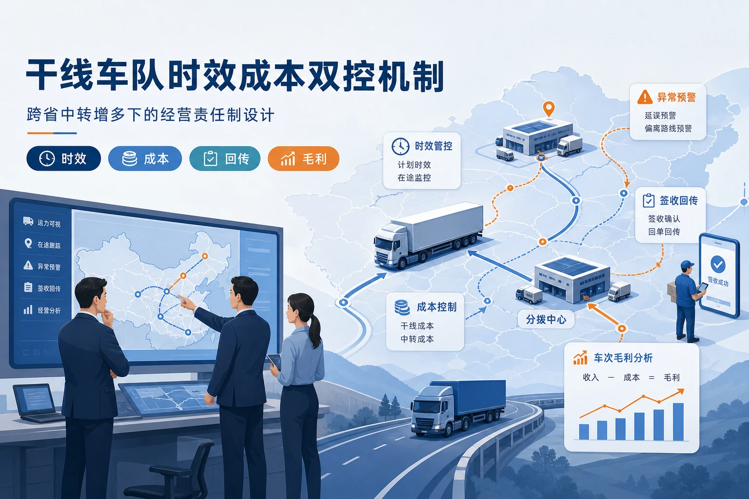 跨省中转增多下干线车队时效成本双控机制设计（2026年版）