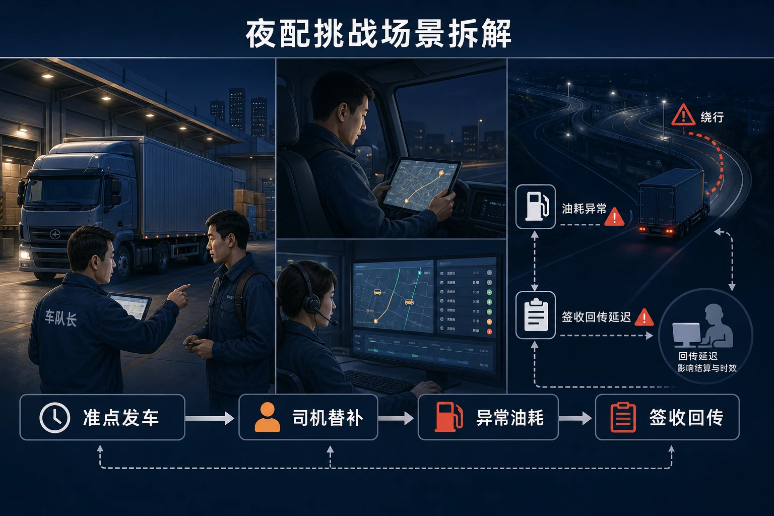 夜配占比提升下车队长与调度员双控绩效机制设计