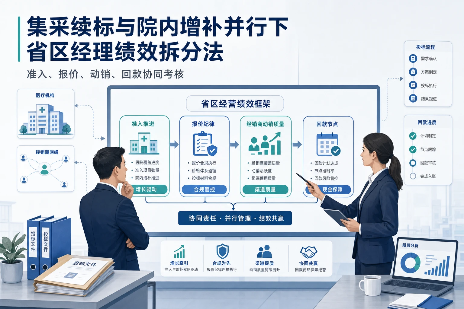 集采续标与院内增补并行下省区经理绩效拆分法