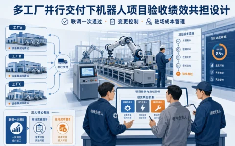 多工厂并行交付下的机器人项目验收绩效设计：联调一次通过率、变更控制与驻场成本共担（2026年版）