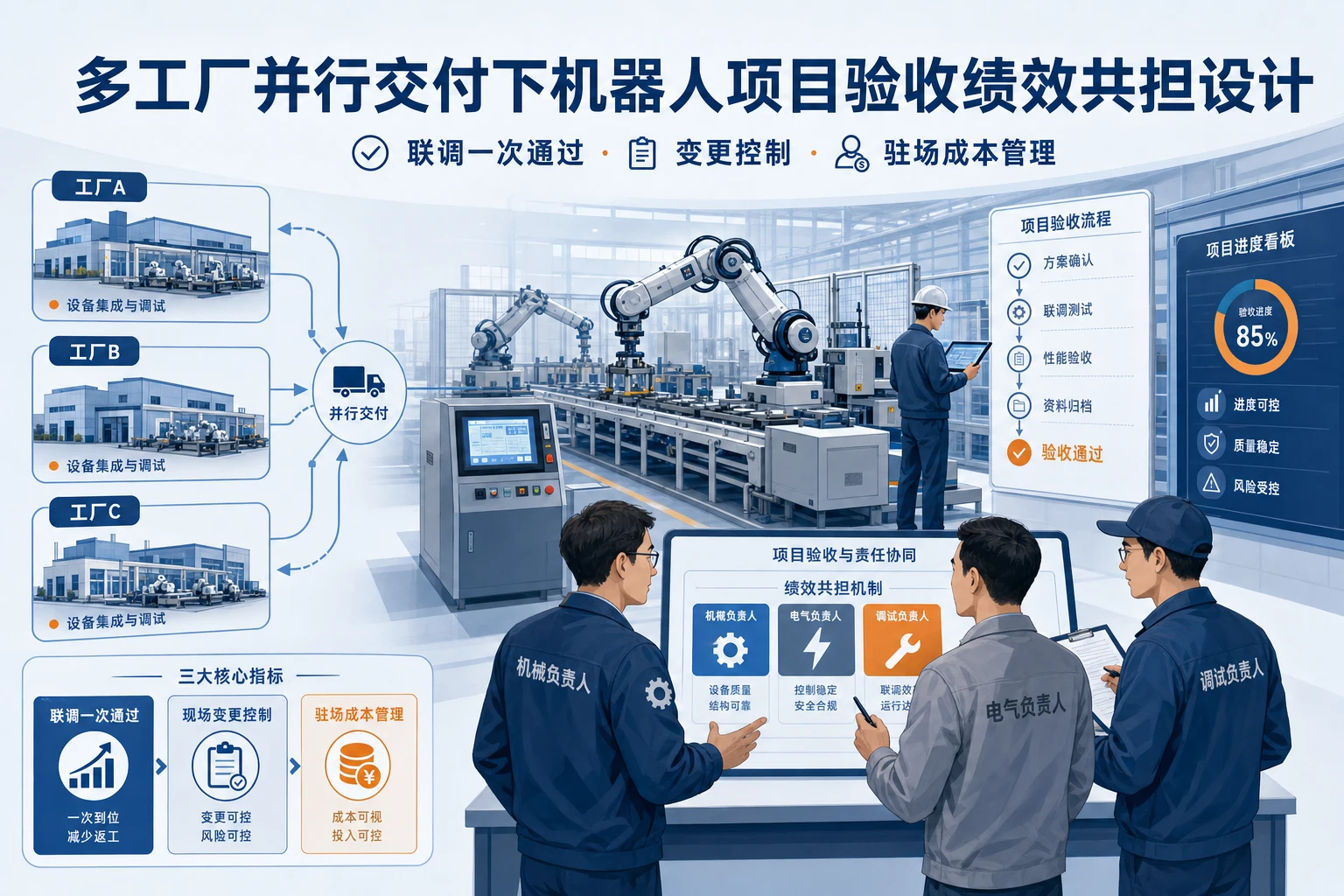 多工厂并行交付下机器人项目验收绩效共担设计（2026年版）