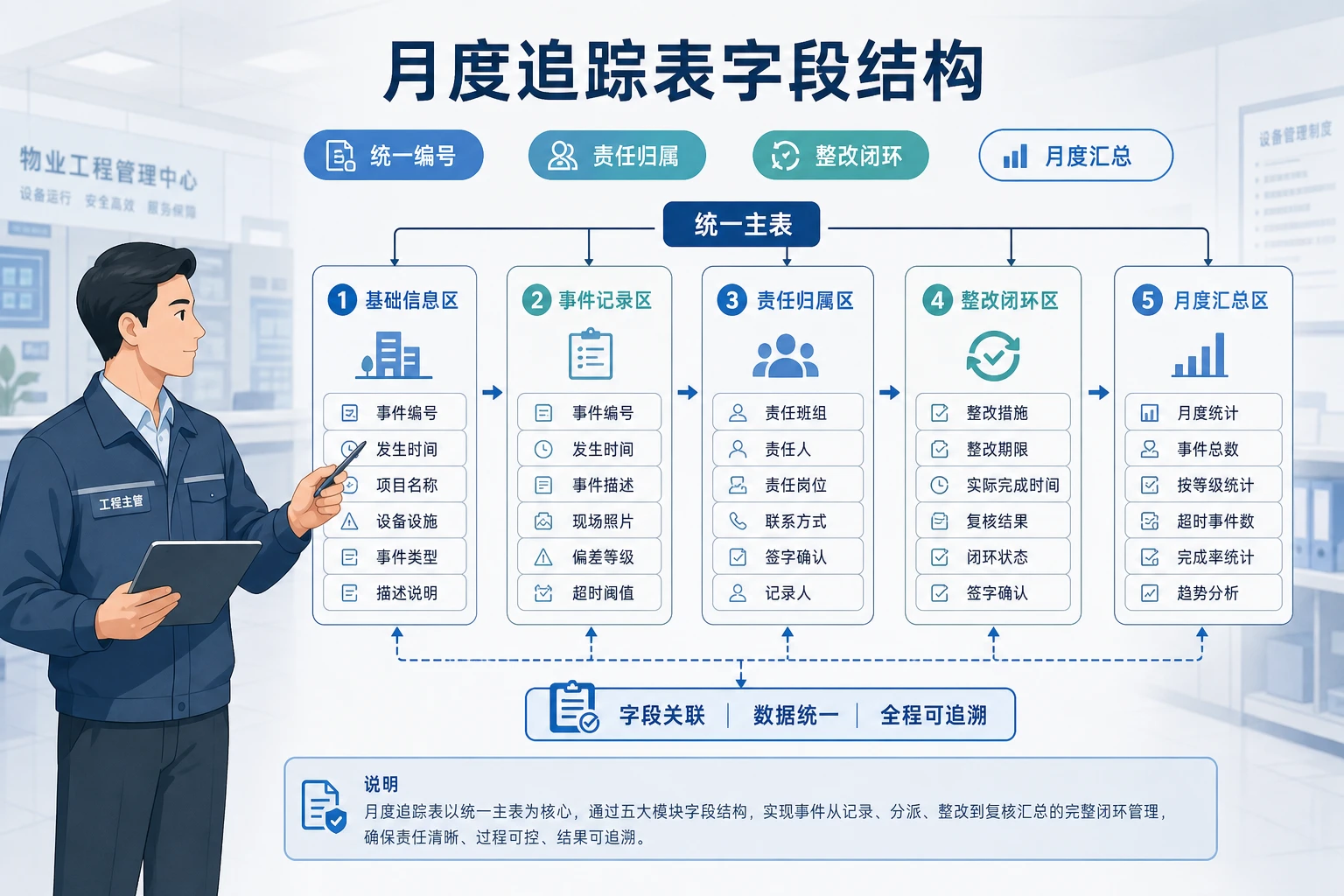 商业综合体工程值班班组月度追踪表模板（2026年版）