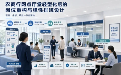 农商行网点岗位职责重构与弹性排班机制：厅堂轻型化后的分流、转化与差错管理