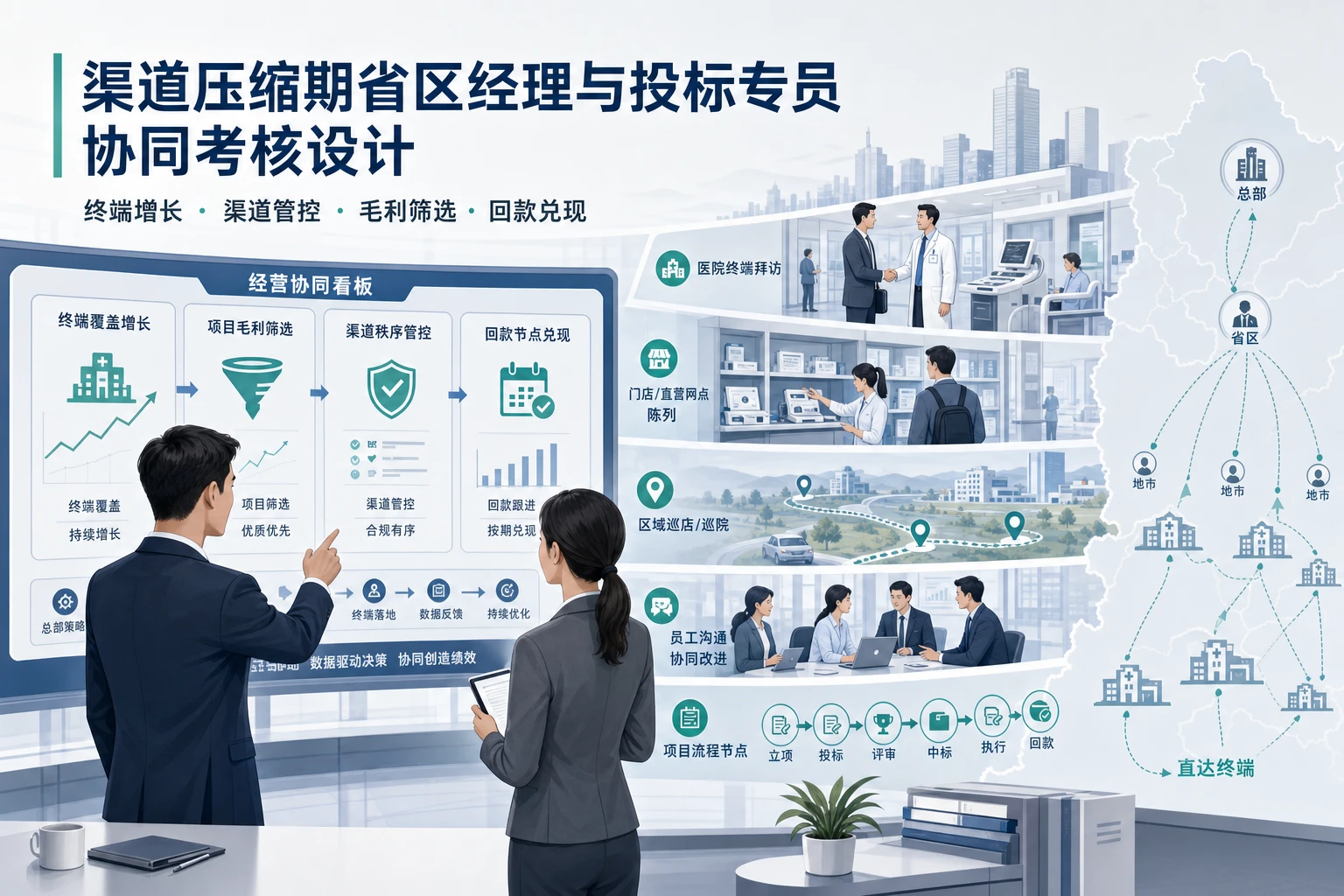 渠道压缩期省区经理与投标专员协同考核设计（2026年版）