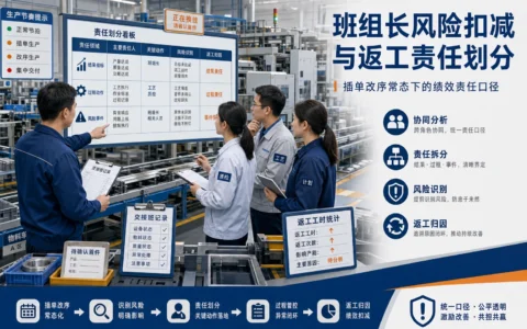 插单改序常态下，制造业班组长绩效如何做风险扣减与返工责任划分（2026年版）