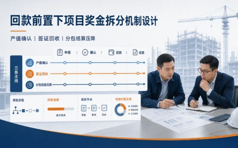 2026年回款前置考核下，项目经理与商务经理奖金拆分机制怎么设计
