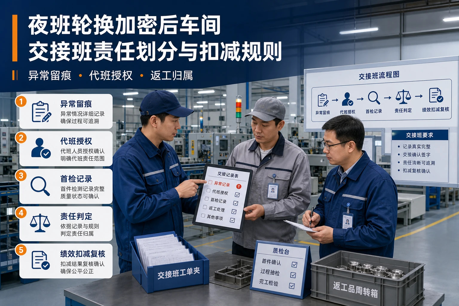 2026年夜班轮换加密后车间交接班责任划分与扣减规则