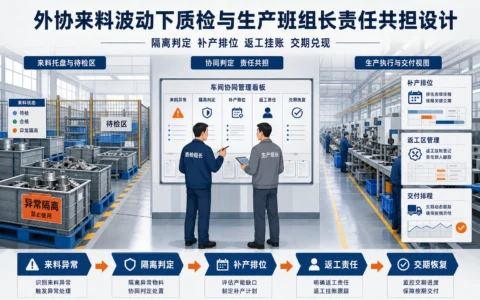 外协来料波动下，质检与生产班组长如何做好风险扣减与返工责任划分