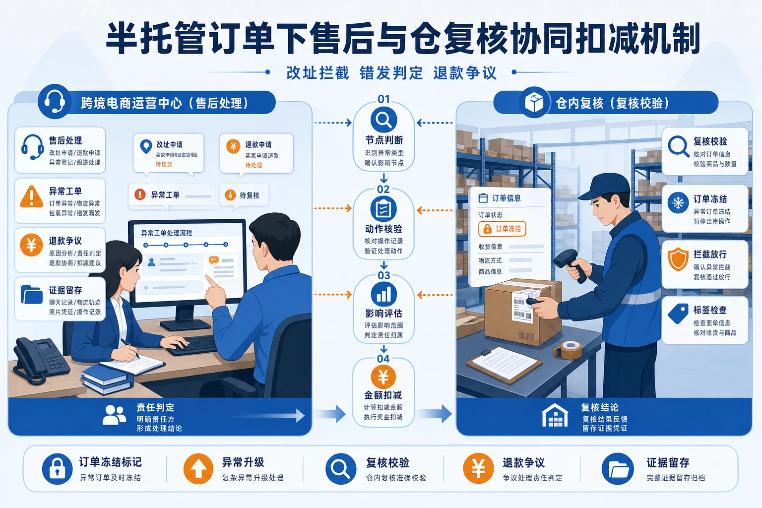 2026年半托管订单增长下售后与仓复核扣减协同机制