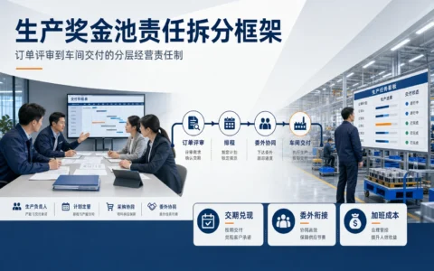 订单评审到车间交付的分层经营责任制：生产奖金池责任拆分与考核框架