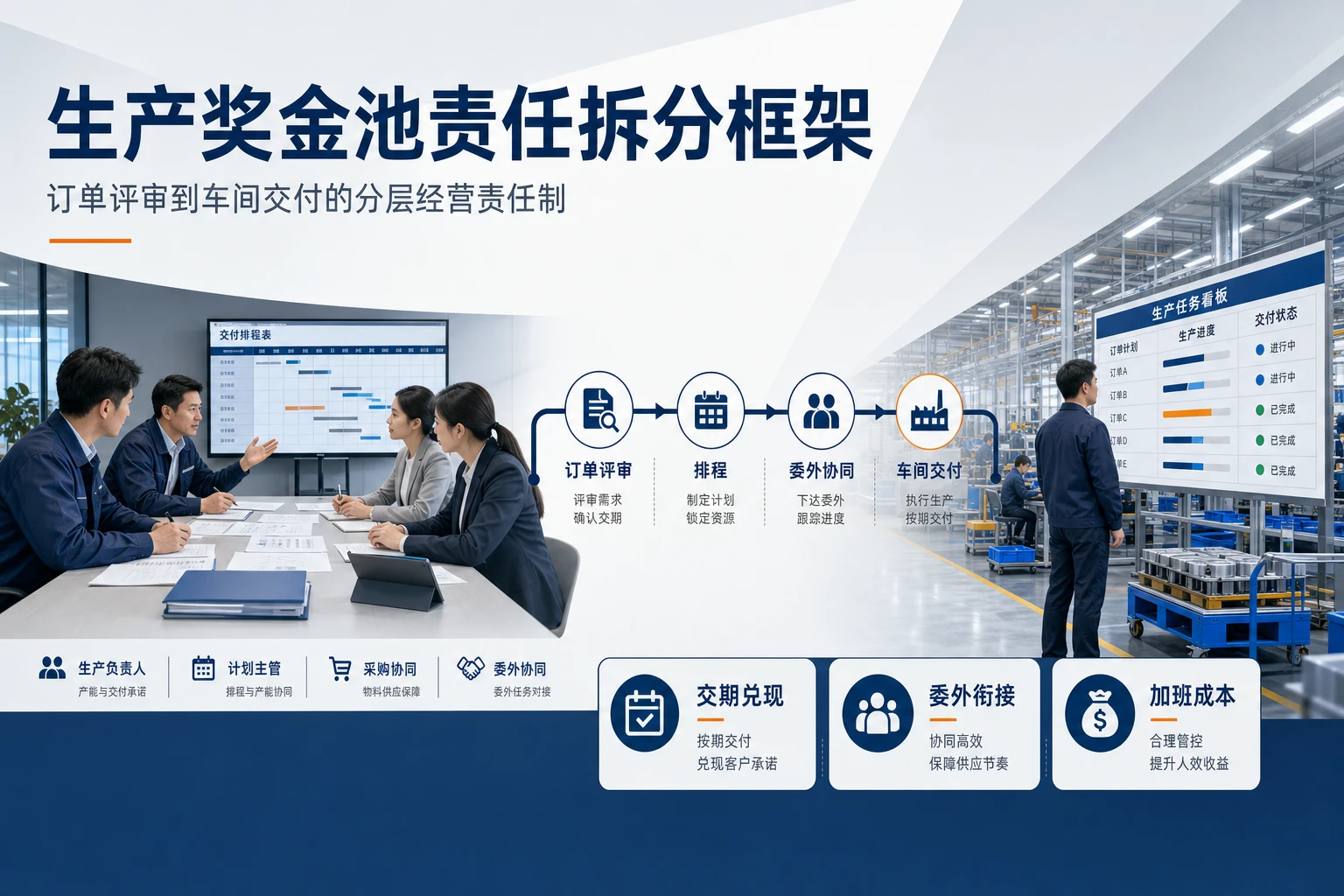 返单提速与交期压缩下生产奖金池责任拆分框架