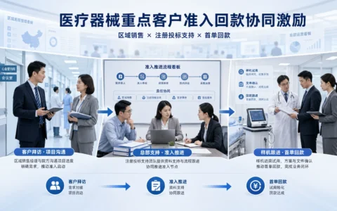 医疗器械重点客户准入回款协同激励设计：区域销售、总部支持与首单回款绩效机制（2026年版）